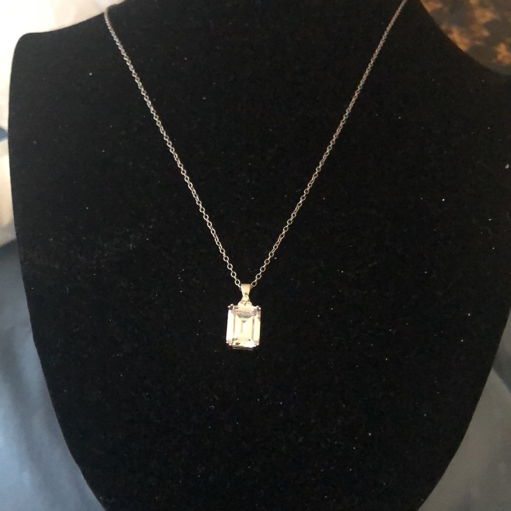 Pretty 925 Charm With Pinkish Stone And 925 Chain